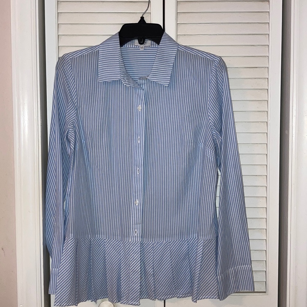 Crown & Ivy Striped Button-Up